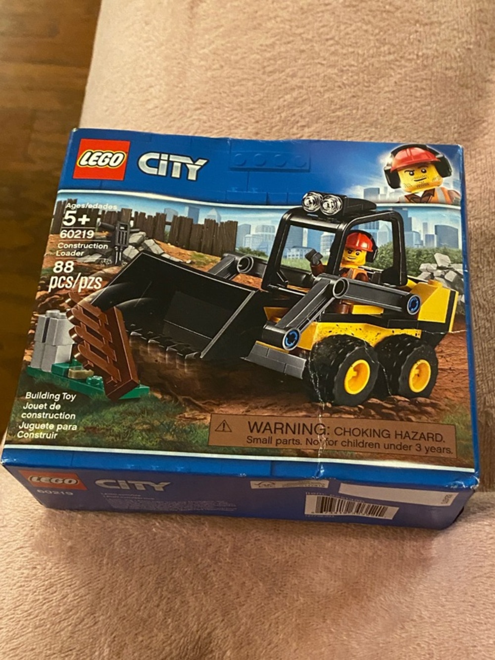 Lego City Yellow and Black Construction Loader Set
